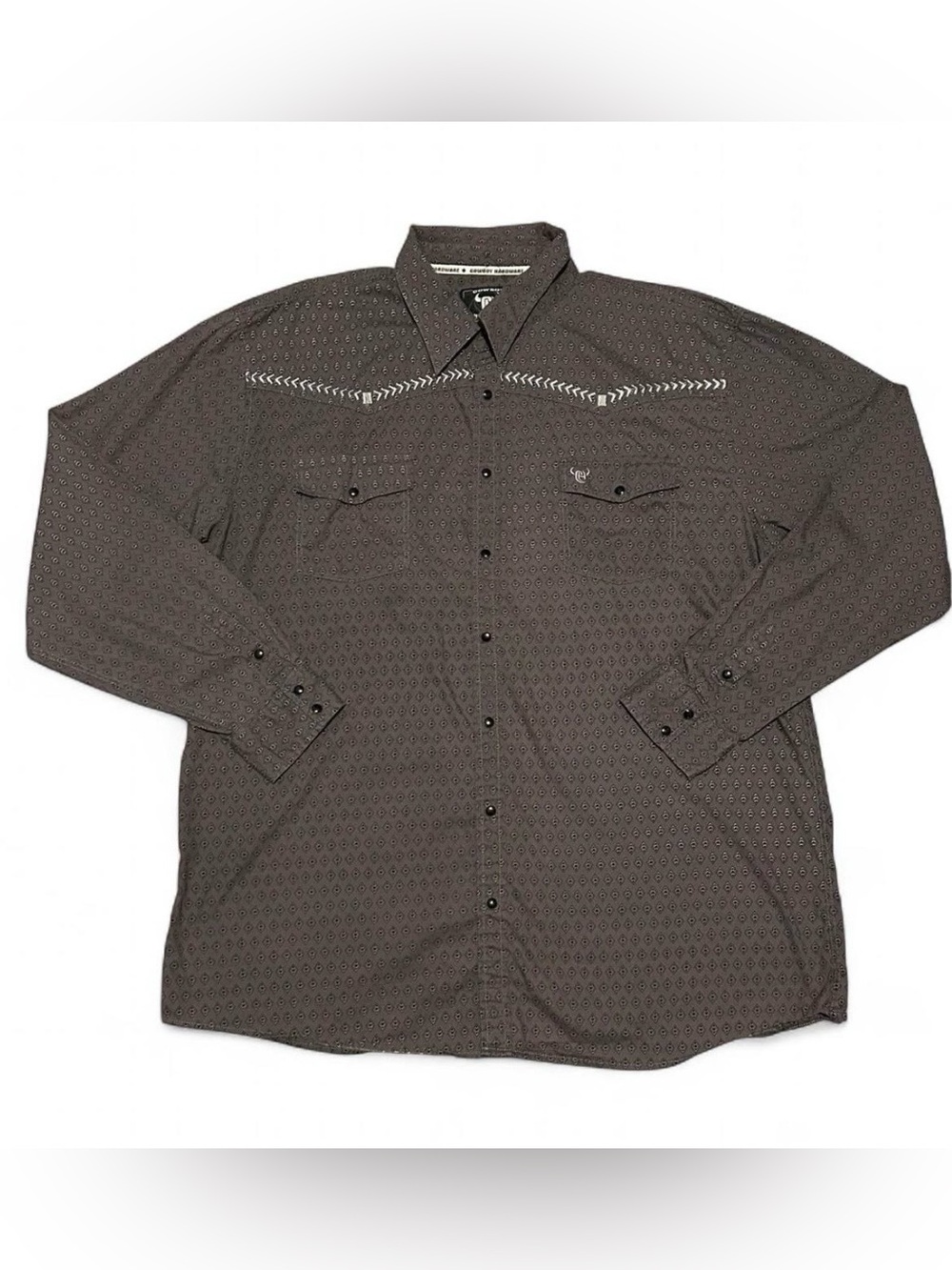 Cowboy Hardware Onyx Pearl Snap Long-Sleeve Western Shirt